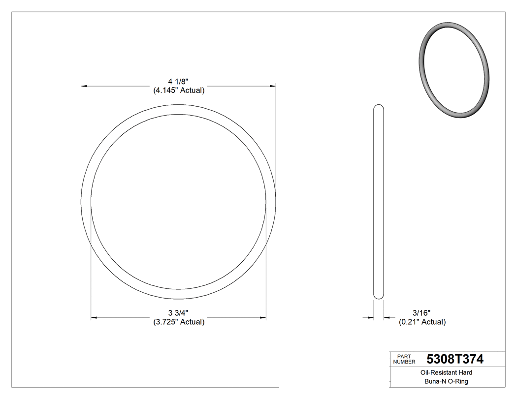 Technical drawing - 5308T374